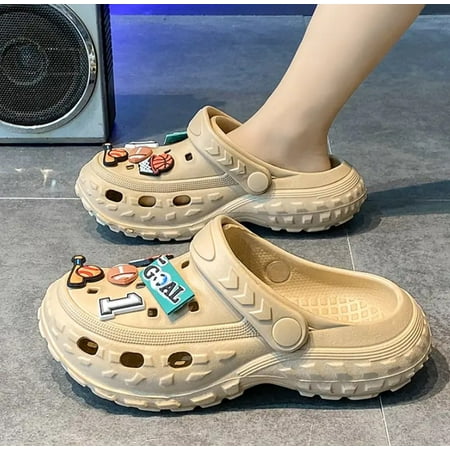 

Kids Clogs Cartoon Boys Girls Garden Clogs Slip on Water Shoes Beach Slipper Outdoor Children Sandals