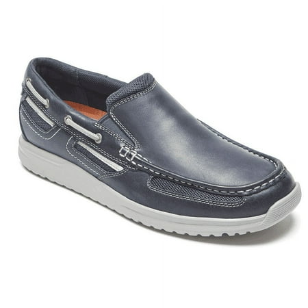 Rockport Men's Langson Gore Slip On Casual Moc Toe Shoes Navy Size 11.5M
