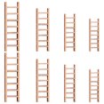 thumbnail image 1 of Minkissy 8pcs Micro Landscape Ladder Unpainted Wood for Home Decoration and Setup, 1 of 8