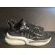 thumbnail image 2 of Adi-das AlphaBoost V1 Black Grey White Road Running Sports Shoes HP2758 Menys 12, 2 of 6