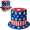 thumbnail image 5 of 250th Anniversary Party Decoration,Memorial Day Accessories,Festival Party Accessory for Men and Women,Independence Day Decor,Red White Blue Cap with Stars,4th of July Hat,Memorial Day Decorations, 5 of 5