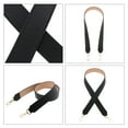 thumbnail image 2 of Correa de hombro de cuero para bolsos Colcomx Correa de transporte Negro, 2 of 7