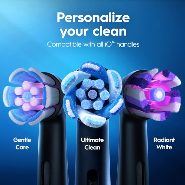 Oral-B iO Series 4 Electric Toothbrush, Rechargeable, Black, 1