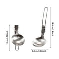 thumbnail image 2 of Portable Folding Spatula Stainless Steel Cookware Utensil For Outdoor Camping Picnic And Barbecue Gear, 2 of 3