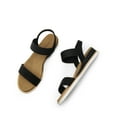 thumbnail image 3 of Burudani Women's Comfort Ankle Strap Shoes Espadrilles Wedge Sandals, 3 of 6