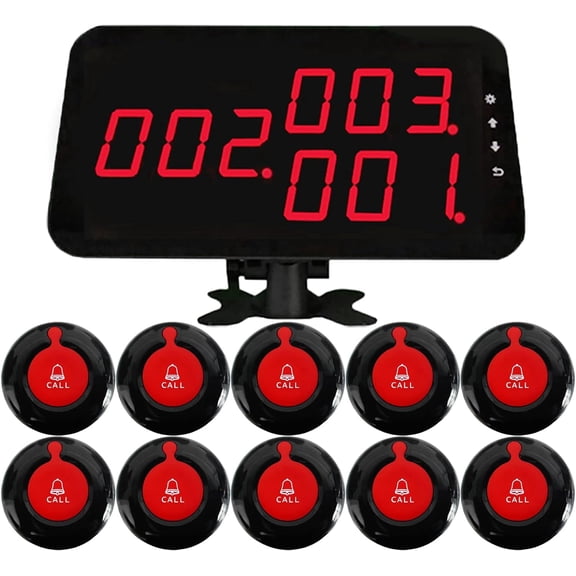 Wireless Medical Alert System Life Alert Call Pager 1 Call Screen   10 Emergency Buttons for Nursing Home Hospital