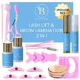 thumbnail image 1 of BLOOMORA Lash Lift Kit Kit de laminación de cejas Solución 2 en 1 en casa Kit de laminación de cejas Levantamiento de pestañas DIY Kit permanente para pestañas y cejas Dura de 6 a 8 semanas 15 aplicac, 1 of 5