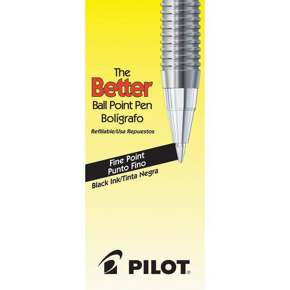 Pilot Birdy Stainless Steel Body Mini Ballpoint Pen, 0.7 mm, Black Ink (BS-40S-S)