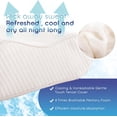 Cooling Neck Contour Memory Foam Pillow, Cervical Orthopedic Bed