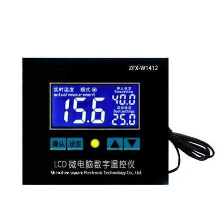 respons At passe Interconnect W1412 Digital Thermostat 12V 220V LCD Temperature Controller Regulator For  Incubator Termostat With Waterproof Probe | Walmart Canada