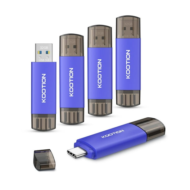 Unidad flash KOOTION de 32 GB tipo C, paquete de 5 unidades USB 3.0 para Android