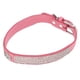 thumbnail image 2 of Collar de perro con diamantes de imitación, corona brillante, joyería de diamantes, collar para mascotas con hebilla de metal para perros y gatos, rosa, 37cm/14,6 pulgadas, 2 of 5