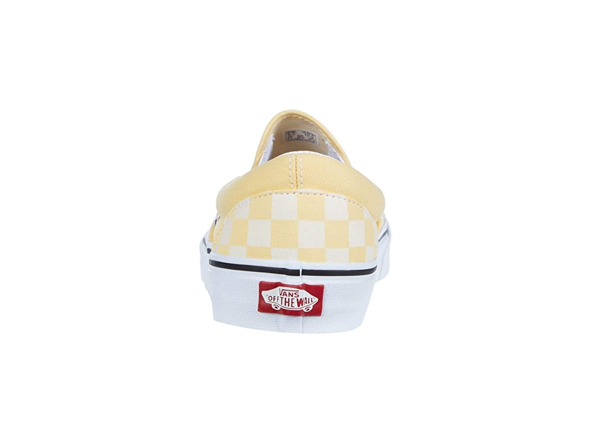 VANS Checkerboard Classic Slip-On Ochre & True White Shoes