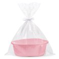 thumbnail image 1 of tamizeot Gift Basket Empty Personalized Gift With Rope Handle Basket Small Woven With Bags pink, 1 of 6