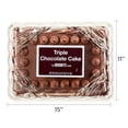 thumbnail image 6 of Freshness Guaranteed Triple Chocolate Cake, Made with Hershey's Icing, Serves 18, 50oz (Refrigerated Desserts), 6 of 12