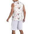 thumbnail image 2 of Pofeuu Heart Panda Print Basketball Jersey, Shirts for Men Youth Basketball Jersey Crew Neck-Large, 2 of 6