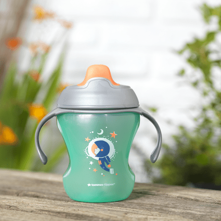 Tommee Tippee Infant Trainer Sippee Cup with Removable Handles | Spill-Proof, BPA-Free – 7+ months, 8oz, 2 Count
