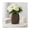 Bronze, variant on Elegant Ribbed Metal Vase for Living Room Decor and Home Accent - Suitable for House, Shelf Display, and Table Centerpiece - Decorative Flower Vase for Bedroom and Office Decor - 10", Black