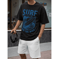 thumbnail image 5 of Men's 100% Cotton Short Sleeve Crewneck Graphic T-Shirt, Soft Breathable Moisture Wicking Casual Basic S-3XL, 5 of 7