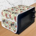 thumbnail image 1 of Watercolor Microwave Oven Cover, Hand Drawn Dogrose and Mushrooms Autumn Leaves Berries Amantias Nature Inspired, Water Resistant Organizer with Pockets Kitchen, 36" x 12", Multicolor, by Ambesonne, 1 of 1