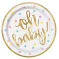 thumbnail image 2 of Baby Shower 'Oh Baby' Small Paper Plates (Pack of 3), 2 of 2