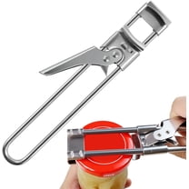 BUTOMKY Adjustable Stainless Steel Can Opener,Jar Opener - Multifunctional Jar & Bottle Opener for Weak Hands, Easy-Grip Lid Gripper for Seniors with Arthritis, Durable Kitchen Accessory