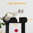 thumbnail image 4 of Cat Tree Cat Tower Condo with Sisal Scratching Post for Indoor Cats Cat Tree Cat Furniture with Hammock Perch and Kitten Ball Toys, 4 of 12