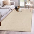 thumbnail image 2 of Vintage Cream Large Area Rugs for Bedroom Living Room, Soft Non Slip Carpet Bedside Rug, Farmhouse Retro Beige Solid Color Rectangular Floor Cover Kitchen Accent Rug 2.7'x5' for Dining Room/Office, 2 of 9