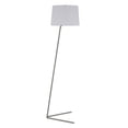 thumbnail image 1 of Henn&Hart 19" Brushed Nickel Metal/Fabric Floor Lamp, 1 of 10