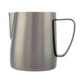 thumbnail image 1 of Taza de café de acero inoxidable de 350 ml, hermosa jarra para espumar leche para Latte Art, color negro, 1 of 8