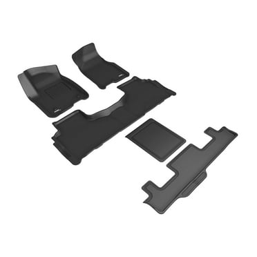 3D MAXpider KAGU Floor Mat (BLACK) compatible with CHEVROLET/GMC/CADILLAC TAHOE / YUKON / ESCALADE 2021-2024 - Full Set