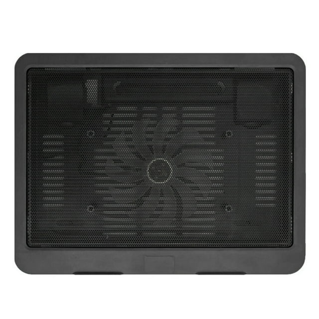 Coussin de Refroidissement pour Ordinateur Portable Accessoires Outil Universel Coussin Bas Fin Durable Ventilateur Réglable Support Outils Accessoire Ordinateur Noir