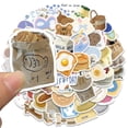 thumbnail image 3 of Una variedad de 50 pegatinas lindas de objetos pequeños de viento coreano, pegatinas para equipaje y computadora, 3 of 6