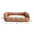 thumbnail image 2 of Creative Co-Op Floral Cotton and Sherpa Pet Bed, Multicolor, 2 of 6