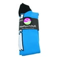 thumbnail image 2 of Soccer Socks with Soccer Ball Logo Over the Calf (Electric Blue/Black/White, Small), 2 of 2