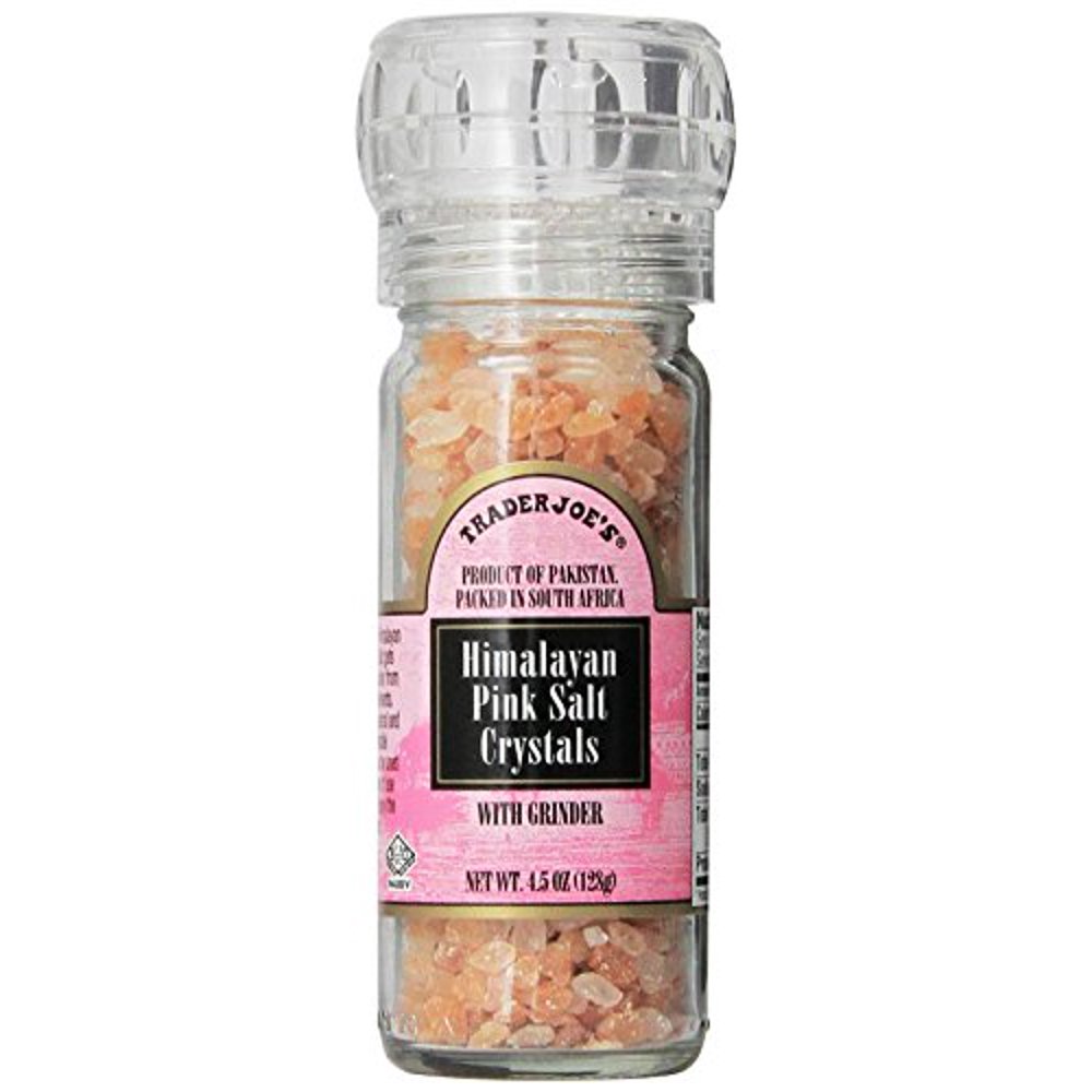 Trader Joe's Himalayan Pink Salt Crystals with Built in Grinder Natural and Pure Use in Any Dish
