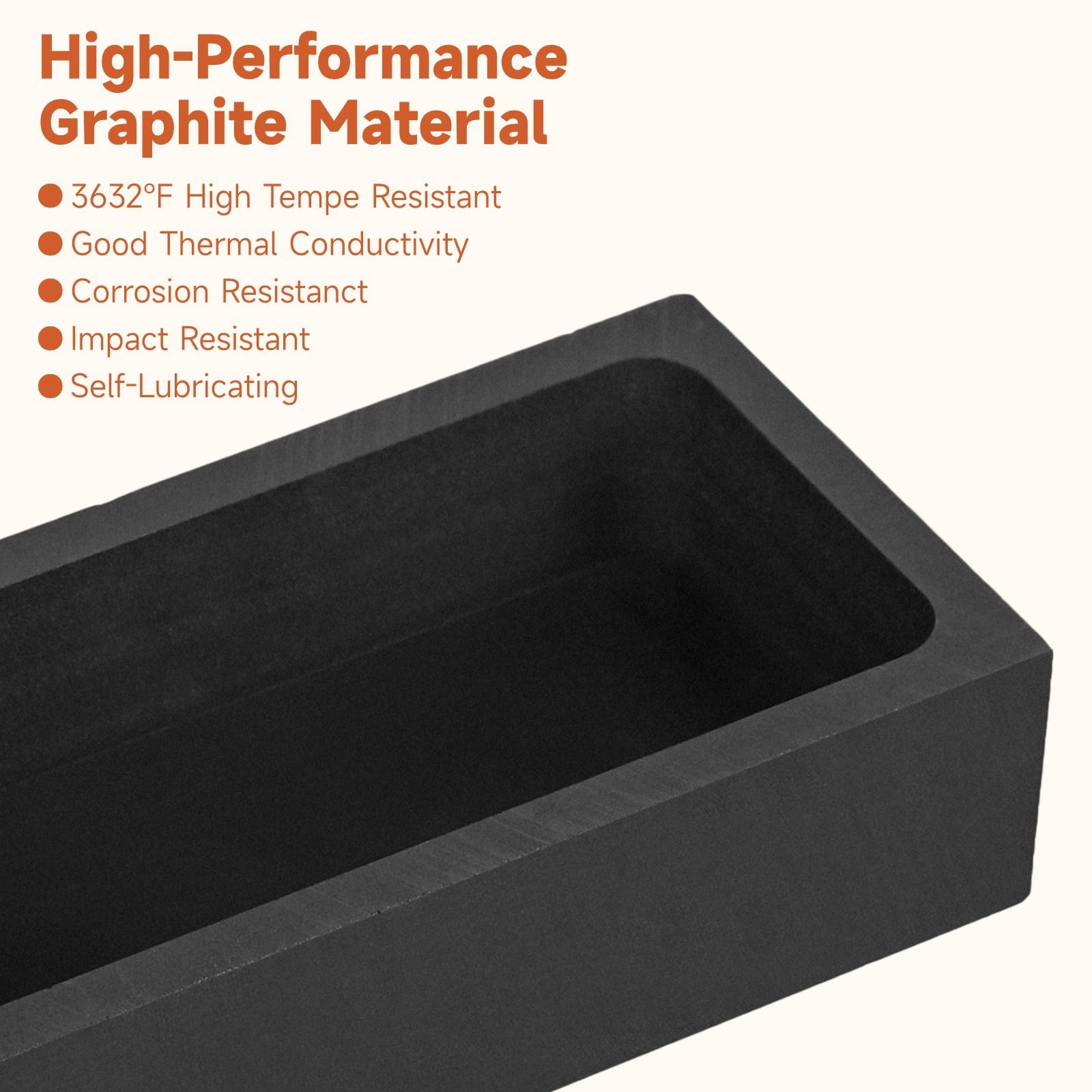 4 Pcs Graphite Ingot Moulds, 1kg/2.2lbs Metal Melting Refining Tools, Crucible Ingot Casting Molds for Gold, Silver, Aluminum, Copper Brass