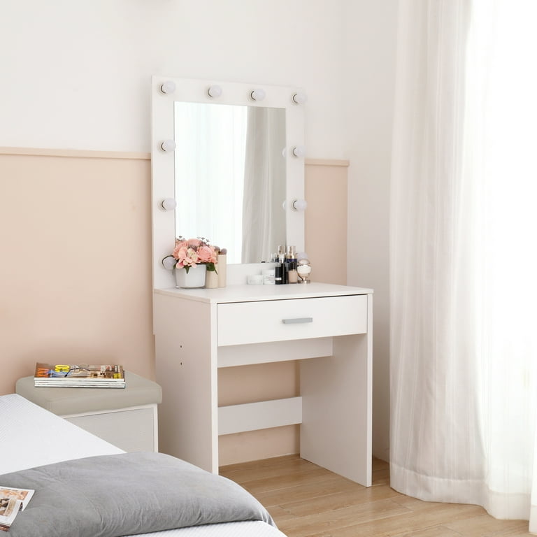 Single drawer cheap makeup vanity