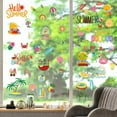 thumbnail image 5 of 8 Styles Summer Theme Window Stickers Wall Clings Peel and Stick PVC Waterproof Self Adhesive Decals Decor for Fridge Bedroom Living Room Kitchen Store Showcase Dorm Classroom, 5 of 9