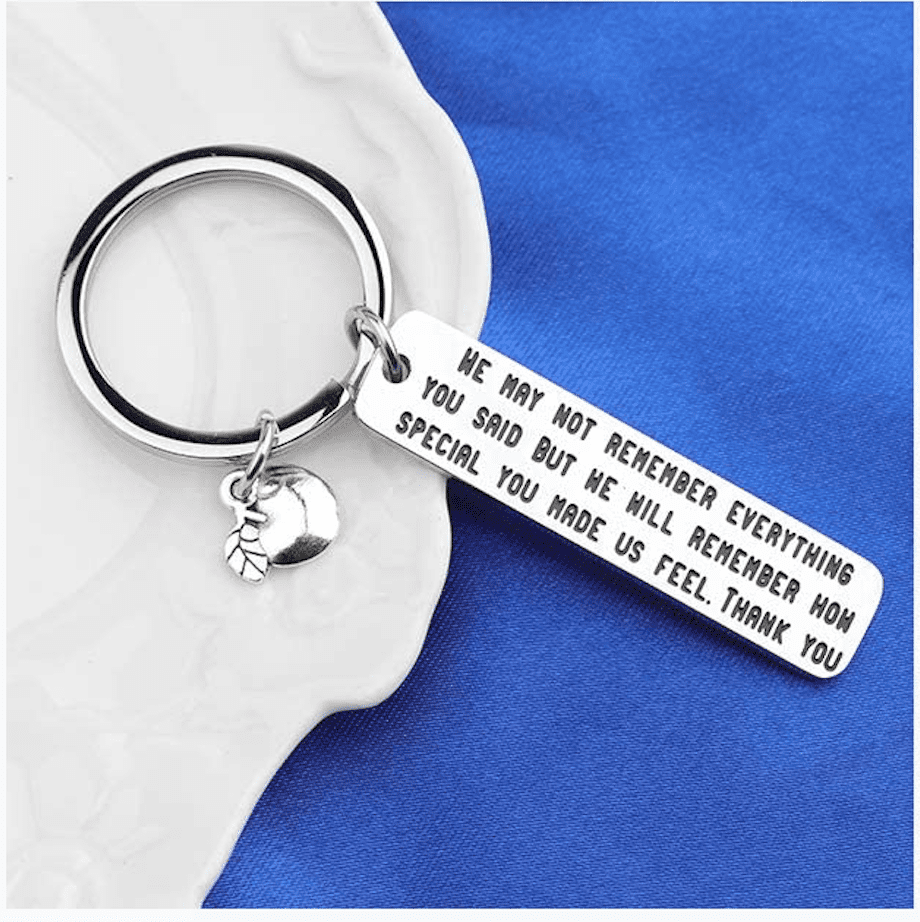 Details about   A great teacher takes a hand opens mind Teacher's Day gifts keychain #YSK86 