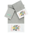 thumbnail image 2 of Linum Home Textiles 3-Pieces Tropical Fish Turkish Cotton Bath Towel / Hand Towel / Wash Cloth, 27" x 54", Gray, 2 of 9
