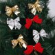 thumbnail image 4 of paquetes de minilazos navideños brillantes, decoraciones navideñas, manualidades para árboles de Navidad, decoración del hogar, fabricación de bricolaje (multicolor) JM Papelería, 4 of 5
