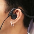 thumbnail image 3 of Auriculares con cable y banda para el cuello con micrófono para correr, hacer deporte y usar en el gimnasio. opción1 Negro, 3 of 9