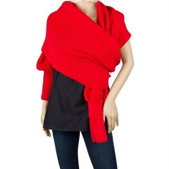 AERUSI Adult Unisex Wearable Wool Weave Long Sleeve Scarf