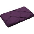 thumbnail image 5 of DNG Creations 5 Piece Half Pinch Pleated Duvet Cover 100% Egyptian Cotton, 800 TC- With Zipper Closure & Corner Ties ( Solid Plum - Full/Queen ), 5 of 5