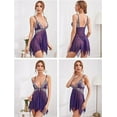 thumbnail image 5 of Chunoy Women Lace Lingerie Front Closure Babydoll V Neck Nightwear Sexy Chemise Nightgown Sleepwear, 5 of 6