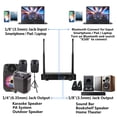 thumbnail image 3 of Kithouse S9 UHF Système de Microphone Sans Fil Rechargeable Microphone de Karaoké Micro Sans Fil Sans Fil Double avec Boîtier Récepteur Bluetooth + Contrôle du Volume Écho fo, 3 of 7