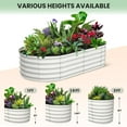 thumbnail image 2 of Yiwa Large Raised Garden Bed, 8x2x1 ft Outdoor Planter Box Kit with Galvanized Steel and Open Base Design, 2 of 8