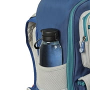Your Zone Kids Water Bottle, 16oz Plastic Bottle with Flip Top Chug Lid, BPA-Free, Blue