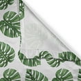 thumbnail image 3 of Ambesonne Green Leaf Kitchen Curtains, Palm Leaves Nature, 55"x39", White and Green, 3 of 3